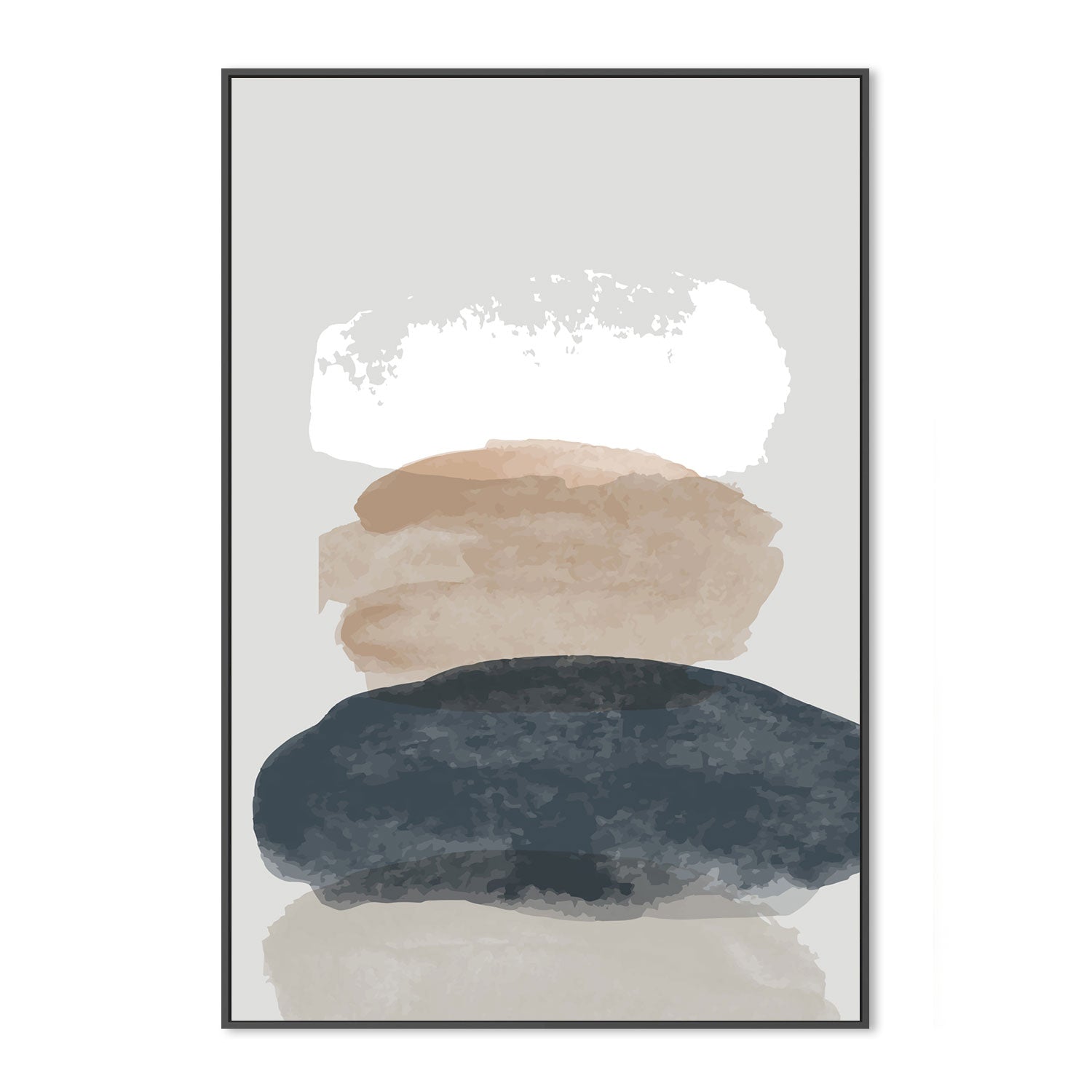 wall-art-print-canvas-poster-framed-Pebble Stack, Style A-GIOIA-WALL-ART