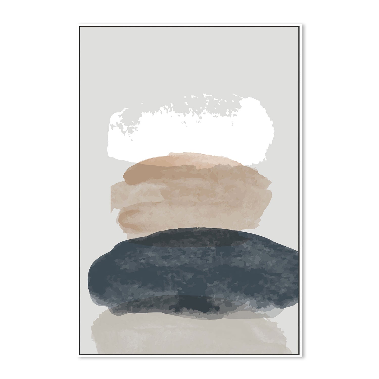 wall-art-print-canvas-poster-framed-Pebble Stack, Style A-GIOIA-WALL-ART