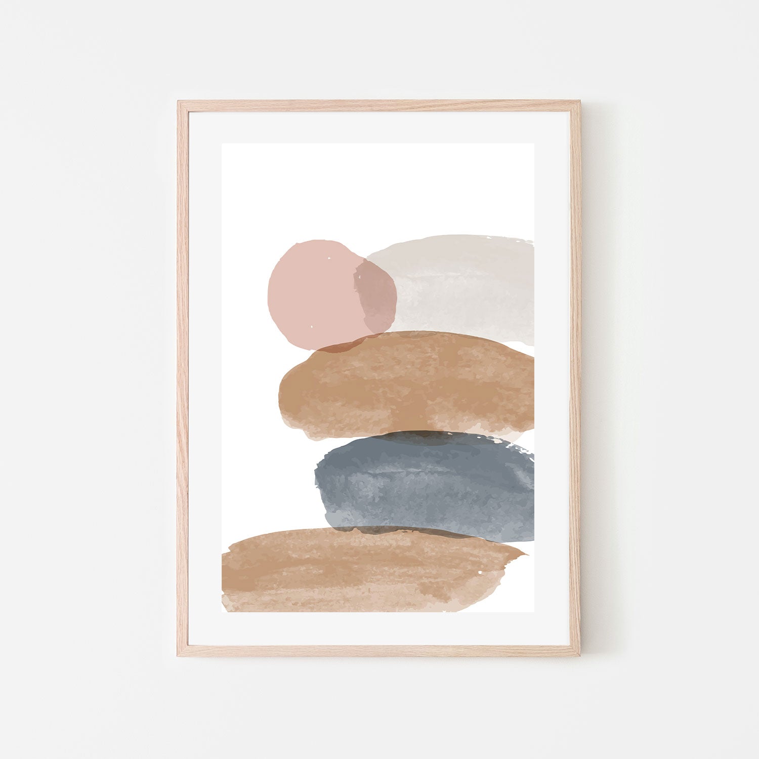 wall-art-print-canvas-poster-framed-Pebble Stack, Style C-GIOIA-WALL-ART