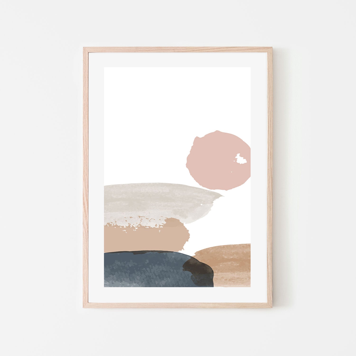 wall-art-print-canvas-poster-framed-Pebble Stack, Style D-GIOIA-WALL-ART