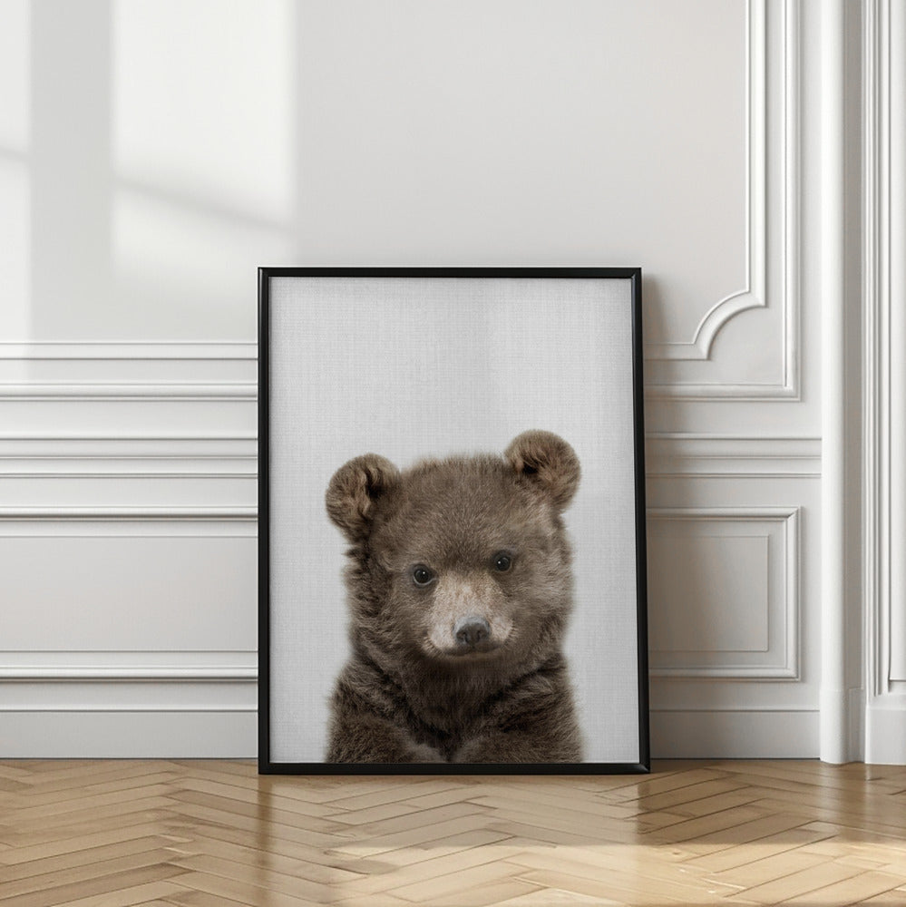 wall-art-print-canvas-poster-framed-Peekaboo Baby Bear , By Lola Peacock-2