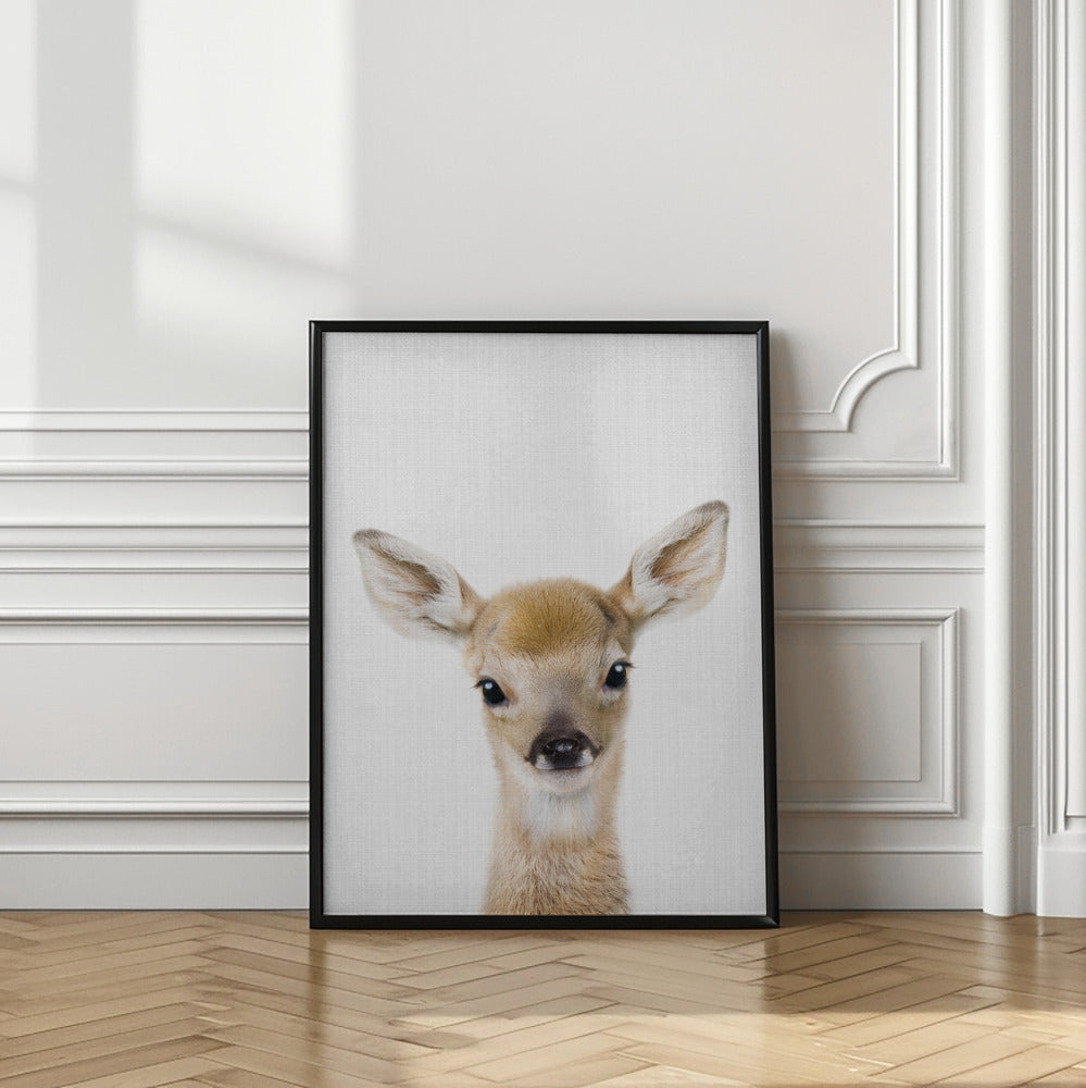 wall-art-print-canvas-poster-framed-Peekaboo Baby Deer , By Lola Peacock-2