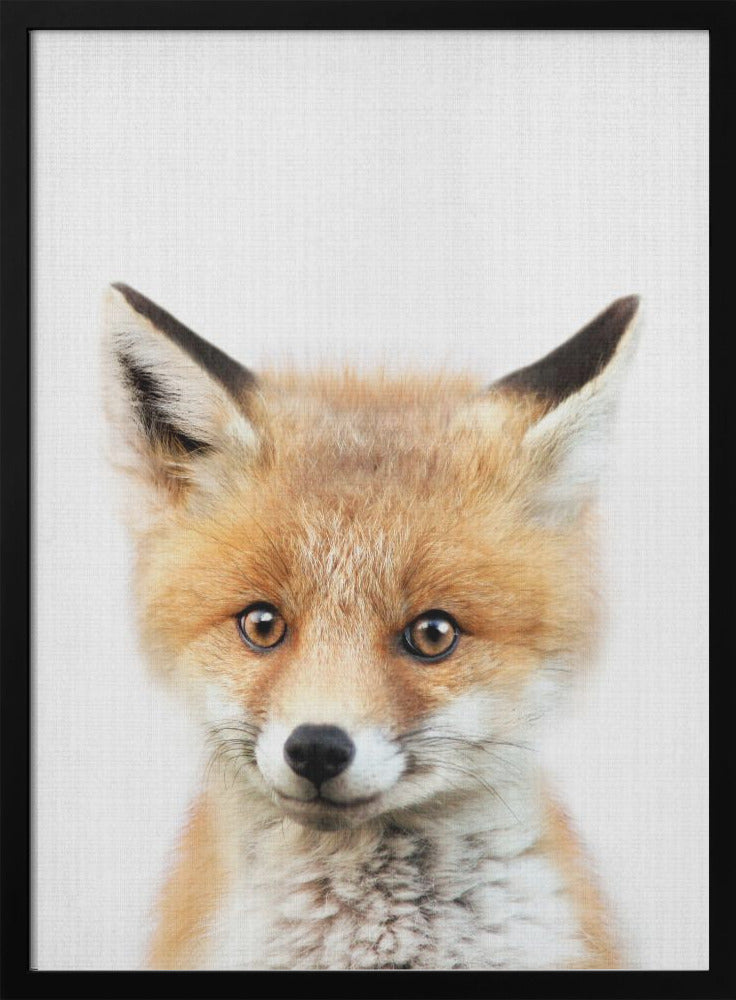 wall-art-print-canvas-poster-framed-Peekaboo Baby Fox , By Lola Peacock-4