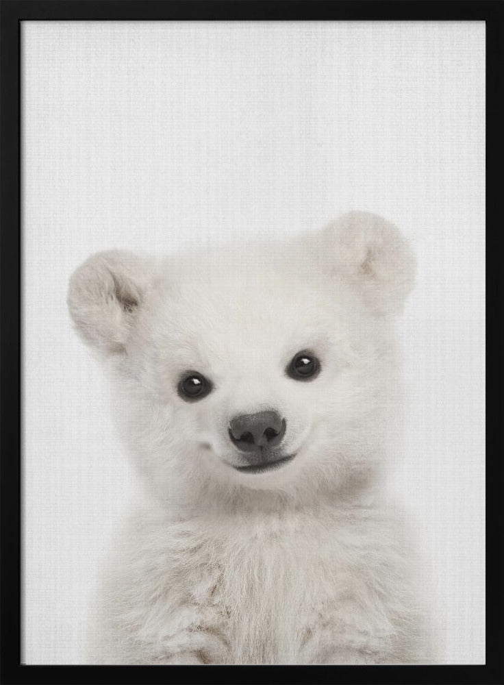 wall-art-print-canvas-poster-framed-Peekaboo Baby Polar Bear , By Lola Peacock-3