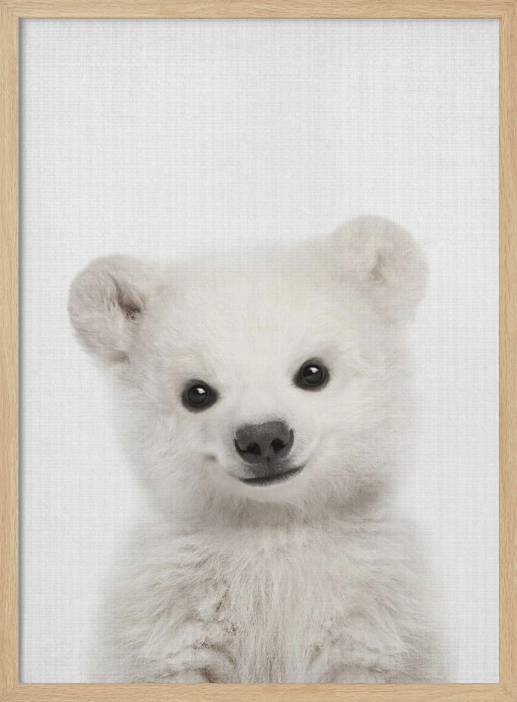 wall-art-print-canvas-poster-framed-Peekaboo Baby Polar Bear , By Lola Peacock-4