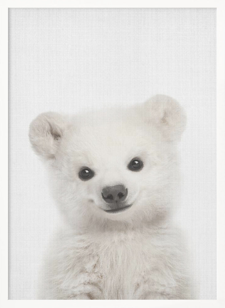 wall-art-print-canvas-poster-framed-Peekaboo Baby Polar Bear , By Lola Peacock-5