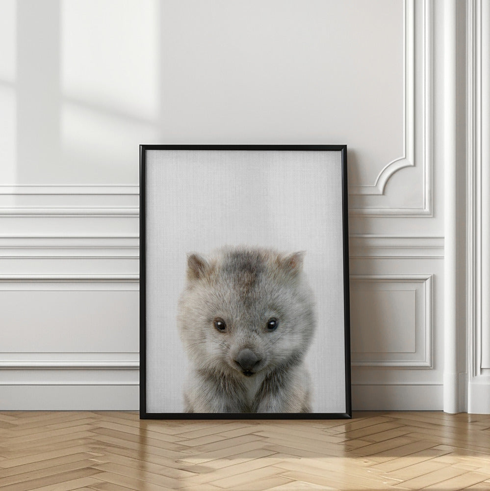 wall-art-print-canvas-poster-framed-Peekaboo Baby Wombat , By Lola Peacock-2