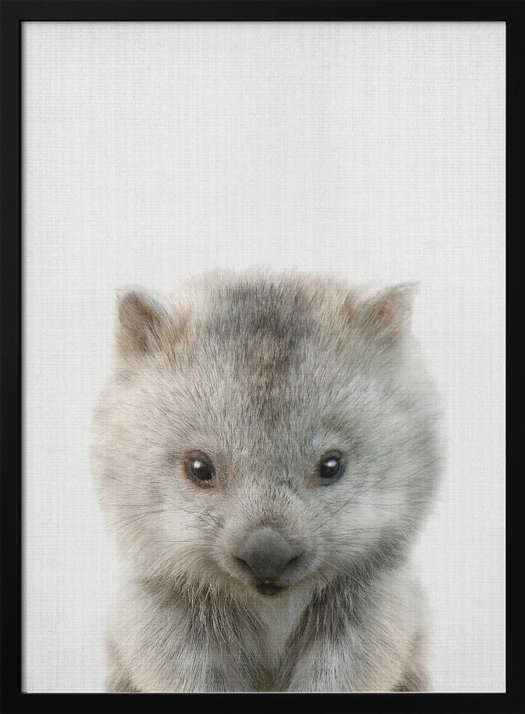 wall-art-print-canvas-poster-framed-Peekaboo Baby Wombat , By Lola Peacock-3