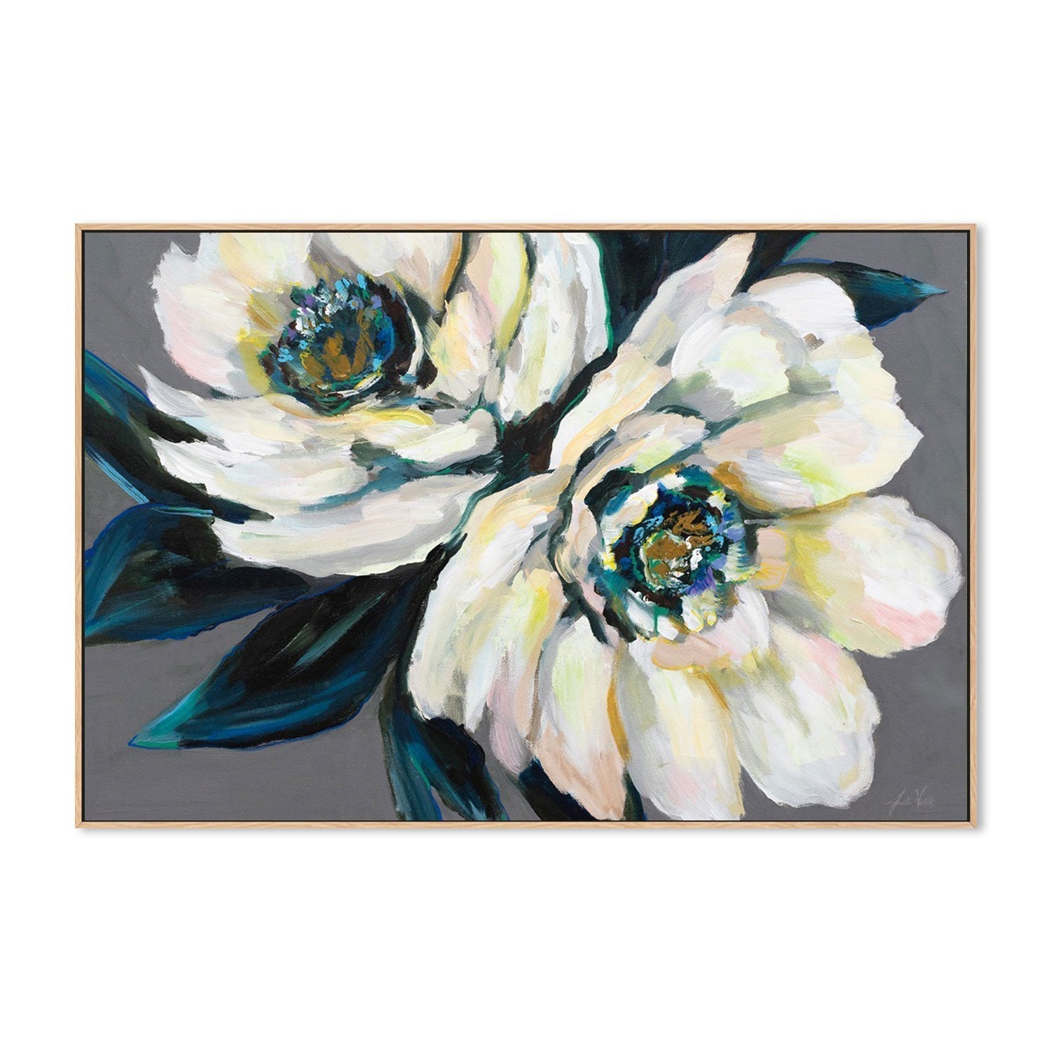 wall-art-print-canvas-poster-framed-Peonies-by-Jeanette Vertentes-Gioia Wall Art