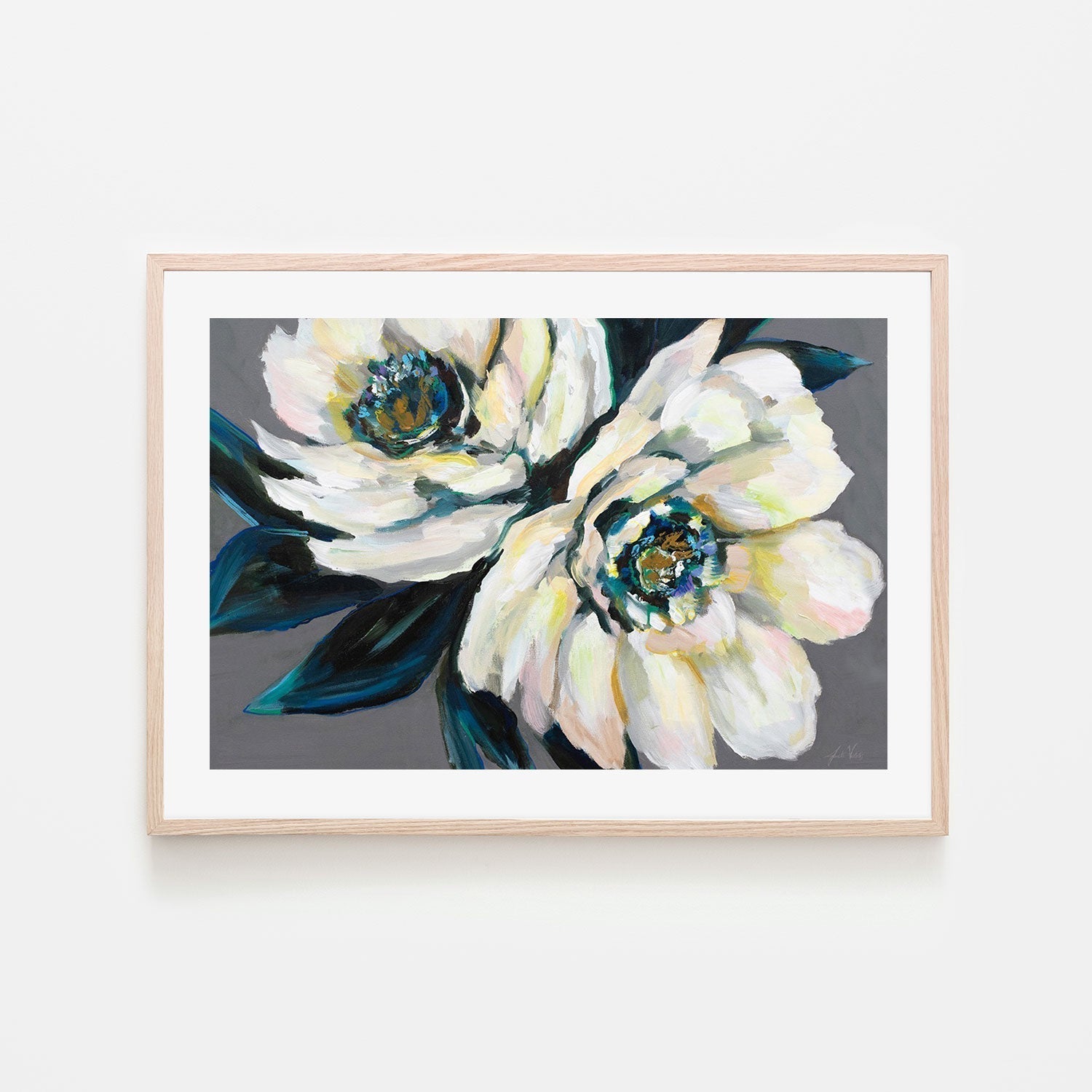 wall-art-print-canvas-poster-framed-Peonies-by-Jeanette Vertentes-Gioia Wall Art