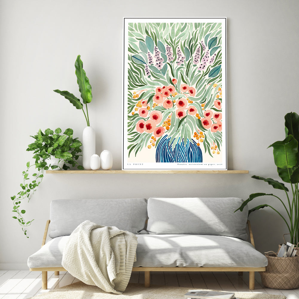 wall-art-print-canvas-poster-framed-Peonies , By La Poire-GIOIA-WALL-ART