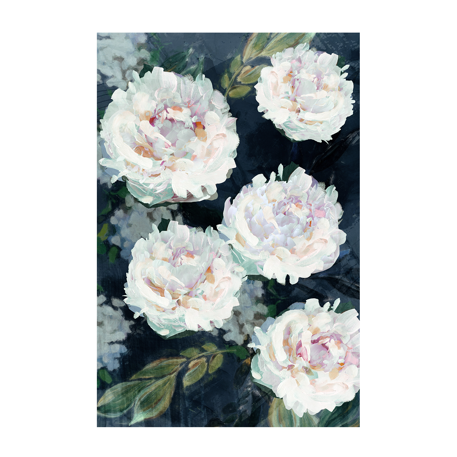 wall-art-print-canvas-poster-framed-Peony Melody, Style A & B, Set Of 2 , By Nina Blue-8