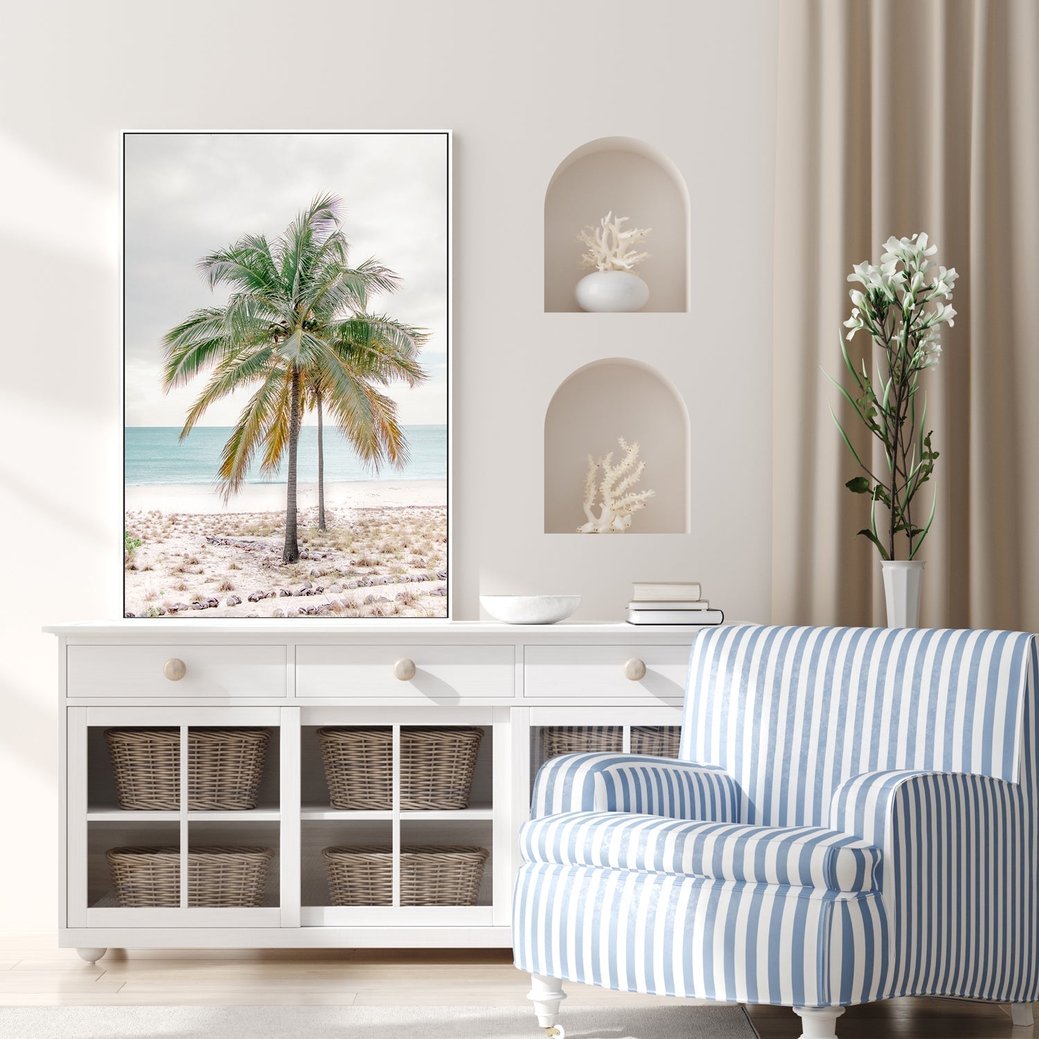 wall-art-print-canvas-poster-framed-Percy Island Palm, Middle Percy Island, Queensland , By Earth Sea & Me , By Earth Sea & Me-GIOIA-WALL-ART