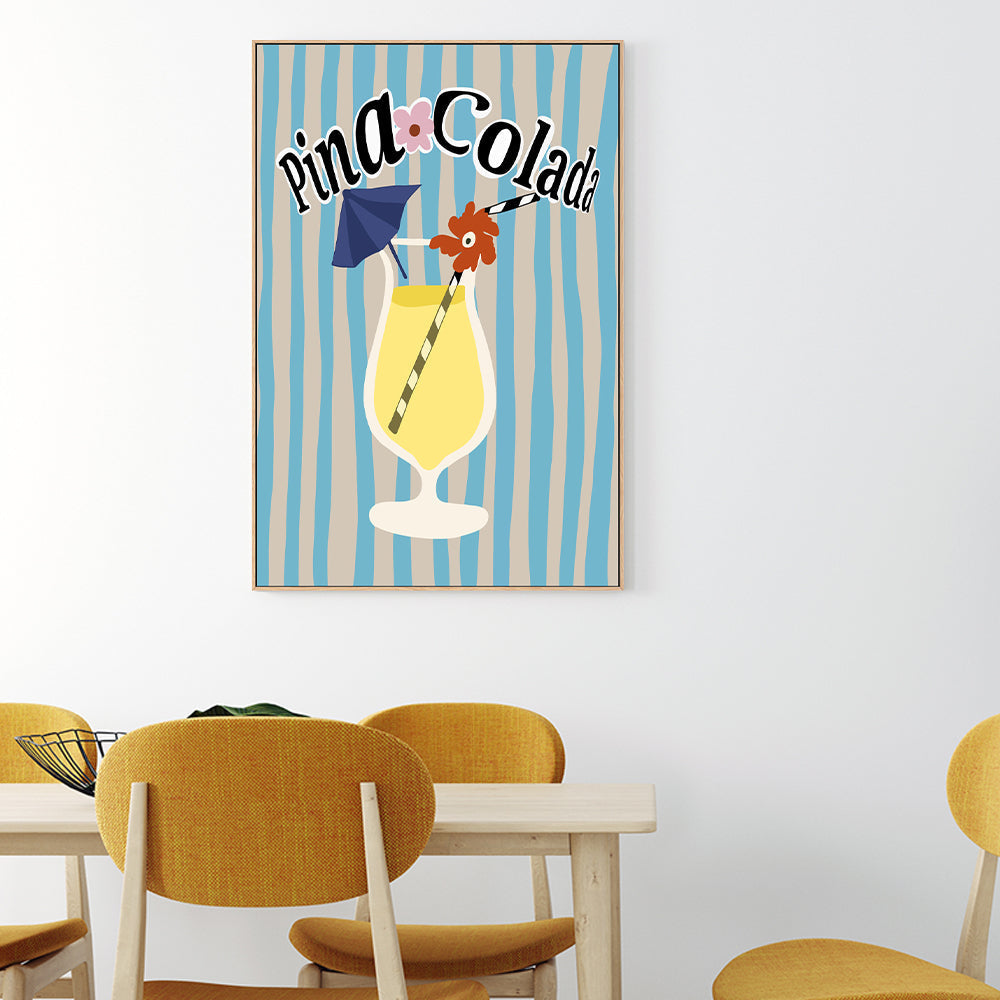 wall-art-print-canvas-poster-framed-Pina Colada , By Miho Art Studio , By Miho Art Studio-2