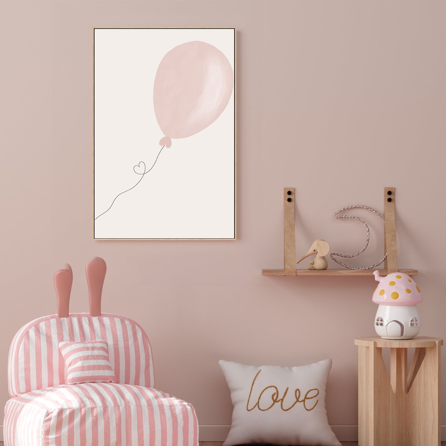 wall-art-print-canvas-poster-framed-Pink Balloon , By Menina Lisboa-7