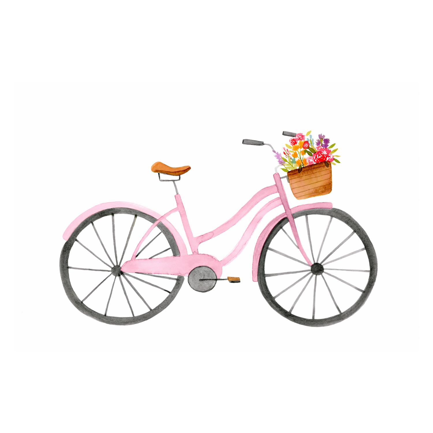 wall-art-print-canvas-poster-framed-Pink Bike , By Lisa Nohren-1