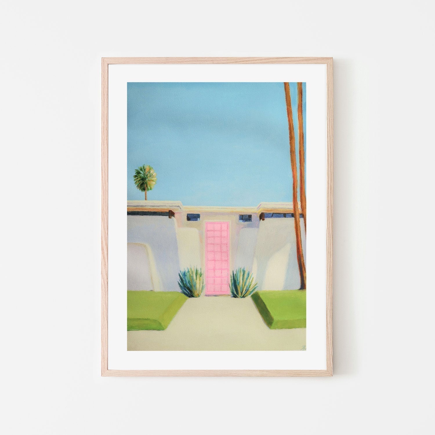 wall-art-print-canvas-poster-framed-Pink Door , By Ieva Baklane-GIOIA-WALL-ART