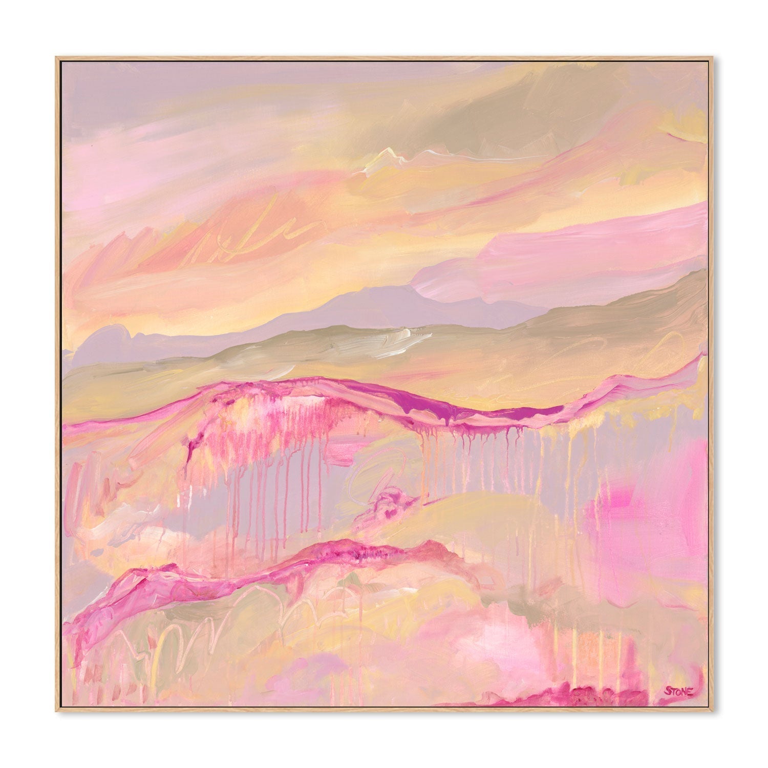 wall-art-print-canvas-poster-framed-Pink Dreams , By Belinda Stone-4