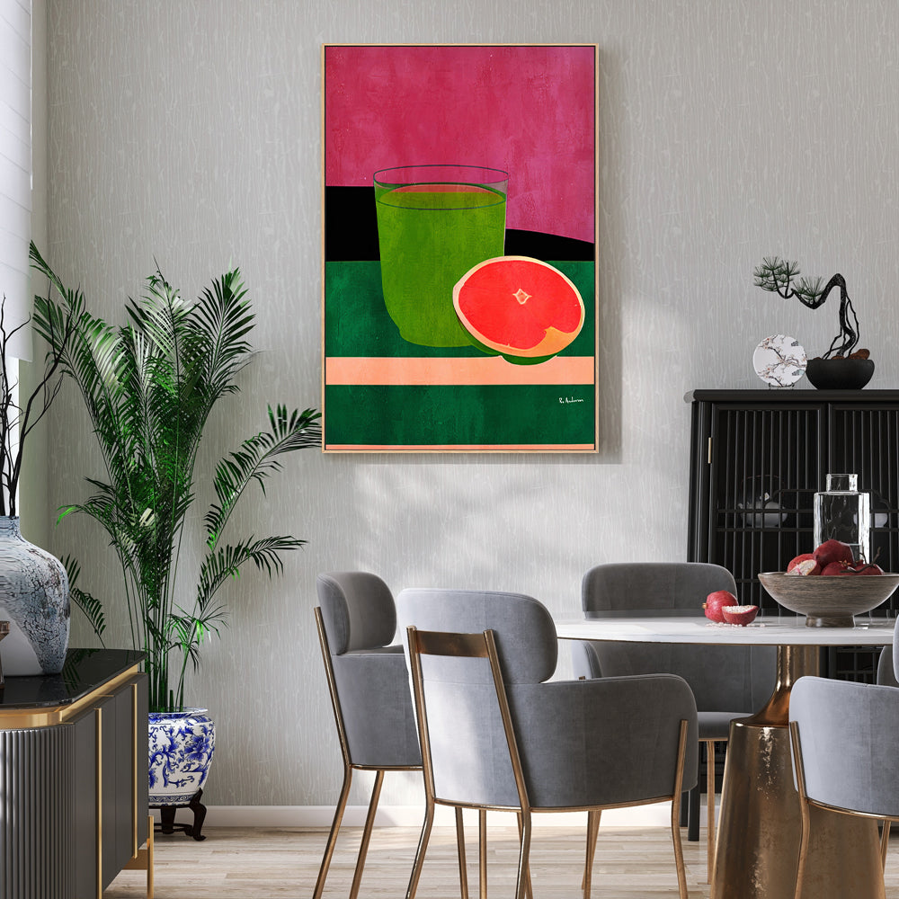 wall-art-print-canvas-poster-framed-Pink, Little Grapefruit , By Bo Anderson-7