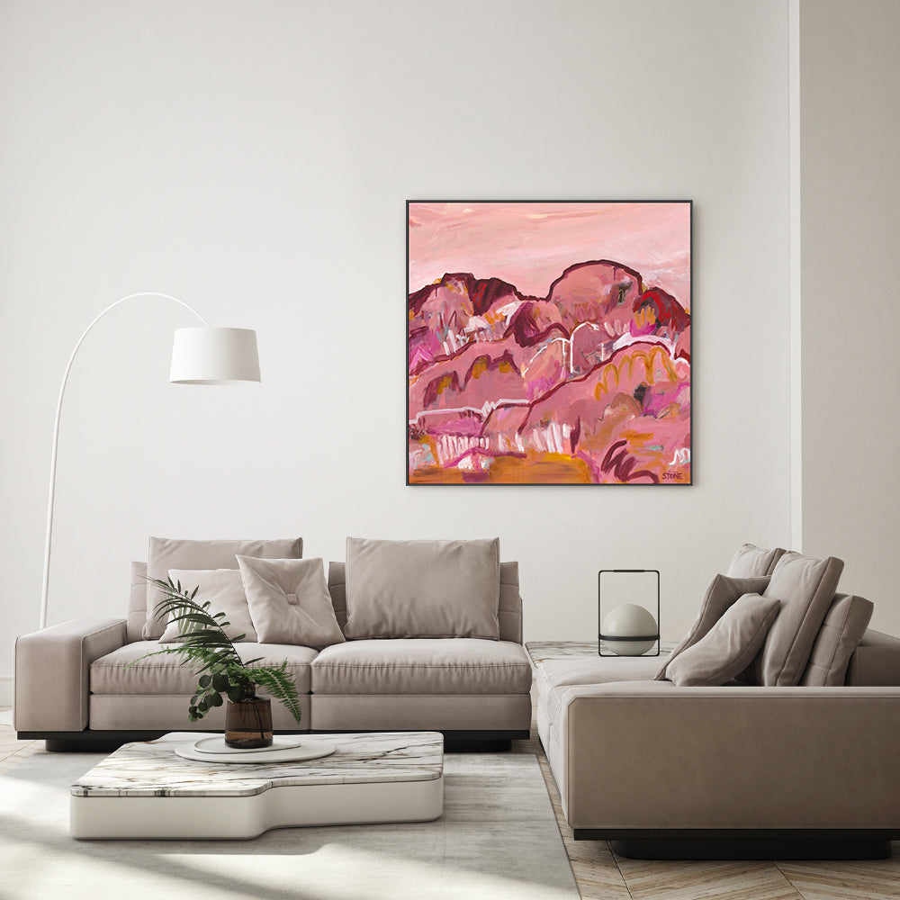 wall-art-print-canvas-poster-framed-Pink Mirage , By Belinda Stone-GIOIA-WALL-ART