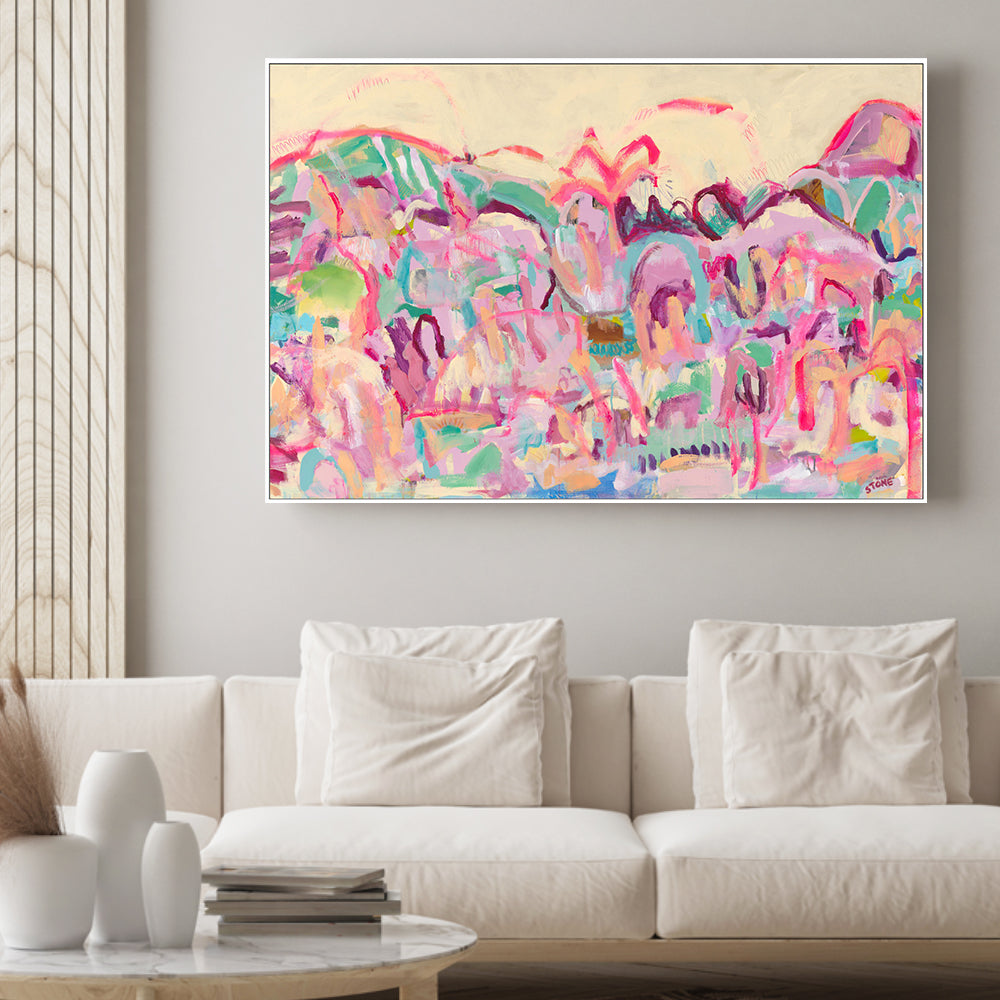 wall-art-print-canvas-poster-framed-Pink Opalescence , By Belinda Stone-GIOIA-WALL-ART