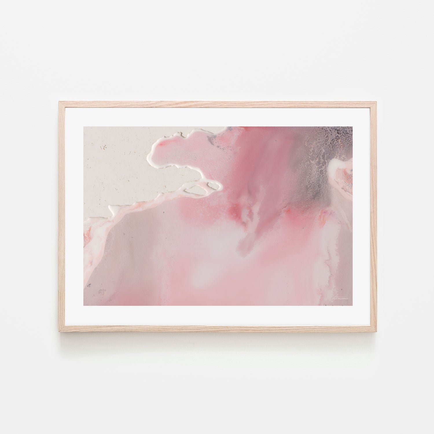 wall-art-print-canvas-poster-framed-Pink Salt Lake , By Jayda Koludrovic-6