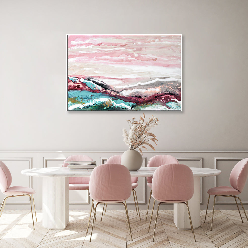 wall-art-print-canvas-poster-framed-Pink Seas , By Lori Burke-GIOIA-WALL-ART