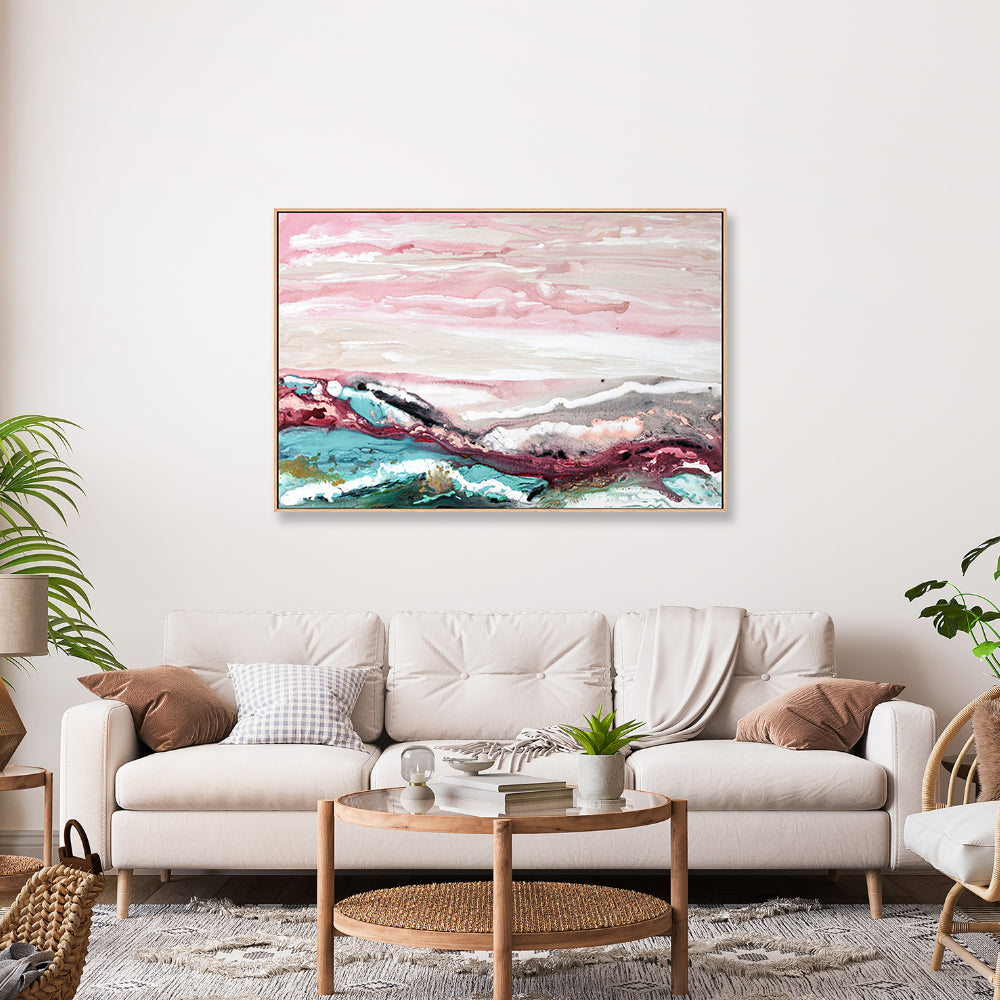 wall-art-print-canvas-poster-framed-Pink Seas , By Lori Burke-GIOIA-WALL-ART