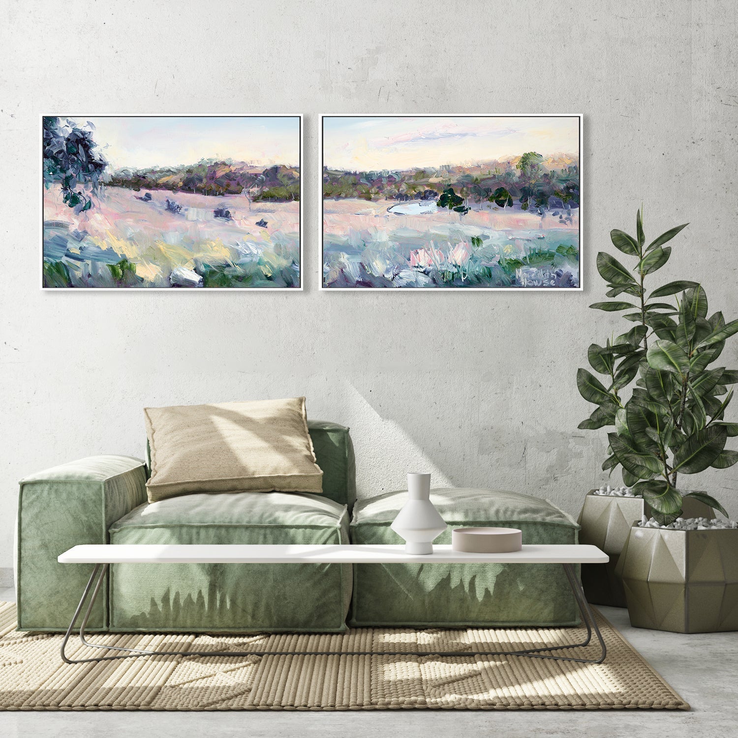 wall-art-print-canvas-poster-framed-Pioneer Park, Set of 2-by-Meredith Howse-Gioia Wall Art