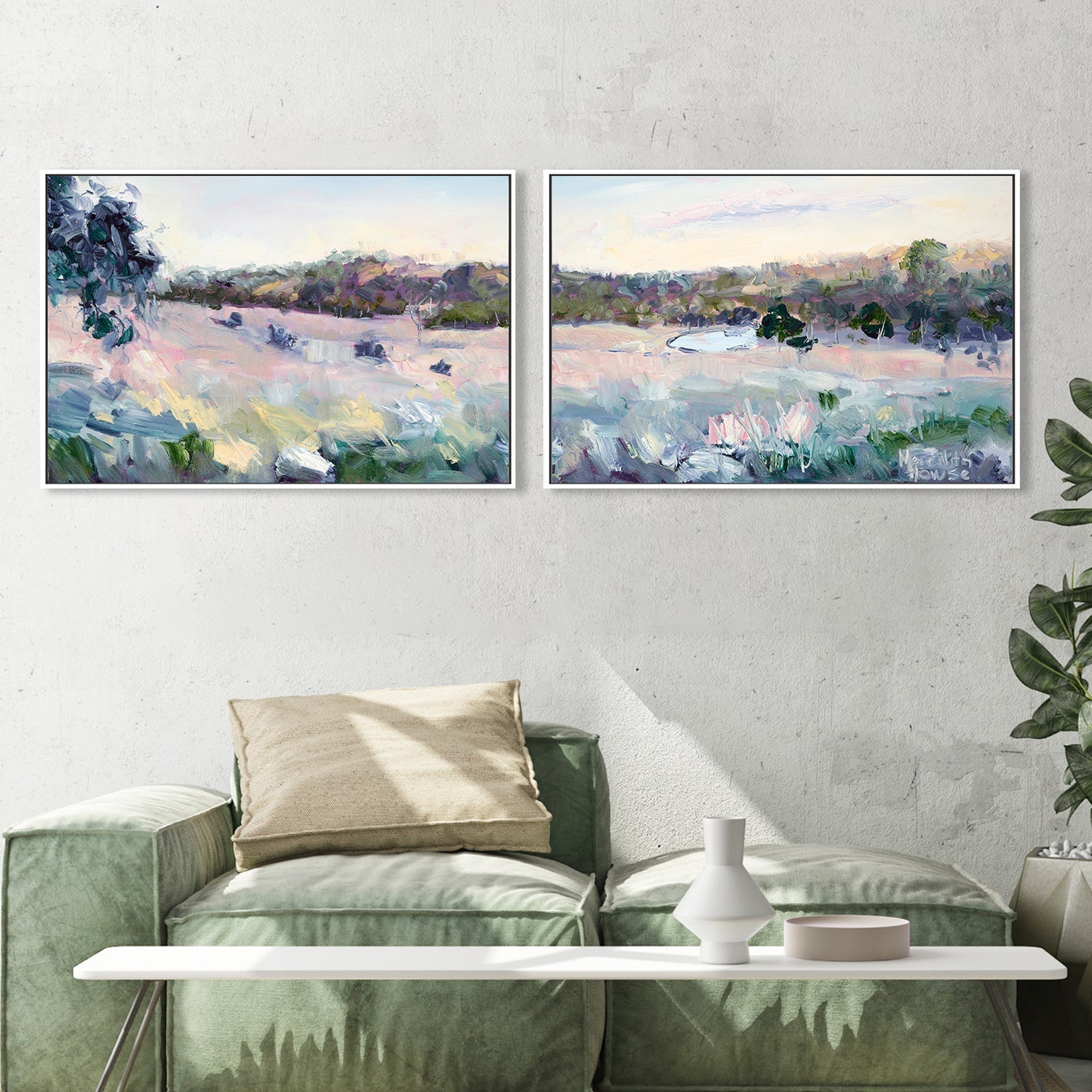 wall-art-print-canvas-poster-framed-Pioneer Park, Set of 2-by-Meredith Howse-Gioia Wall Art