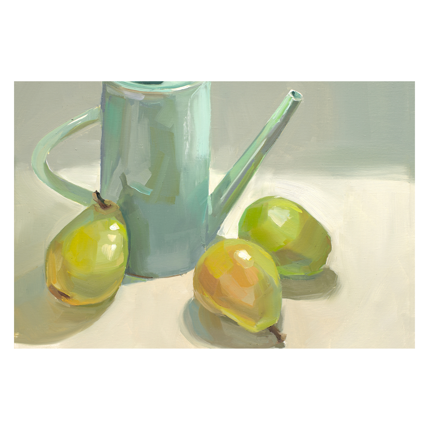 wall-art-print-canvas-poster-framed-Pitcher and Pears , By Jenny Westenhofer Art-1