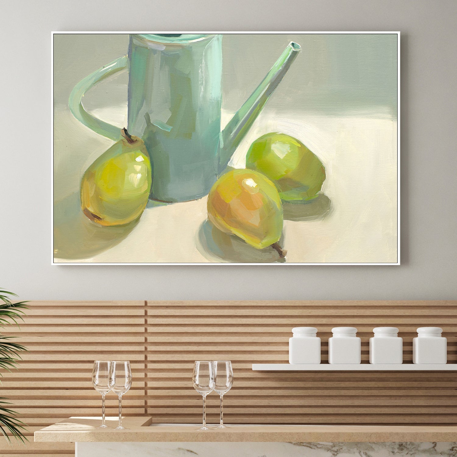 wall-art-print-canvas-poster-framed-Pitcher and Pears , By Jenny Westenhofer Art-2