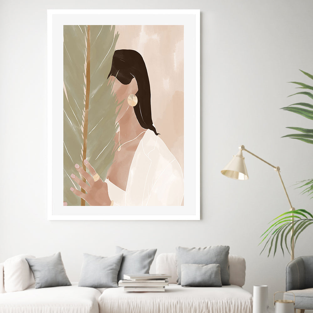 wall-art-print-canvas-poster-framed-Plant Girl , By Ivy Green Illustrations-GIOIA-WALL-ART