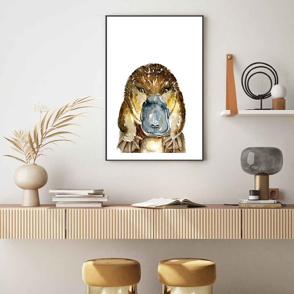 wall-art-print-canvas-poster-framed-Platypus , By Jessie Mitchelson-GIOIA-WALL-ART