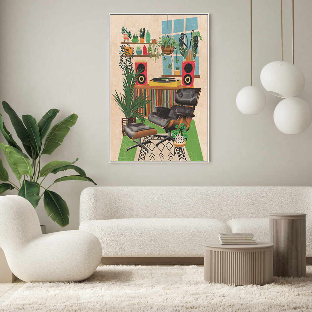 wall-art-print-canvas-poster-framed-Playing Some Tunes , By Jon Downer-GIOIA-WALL-ART