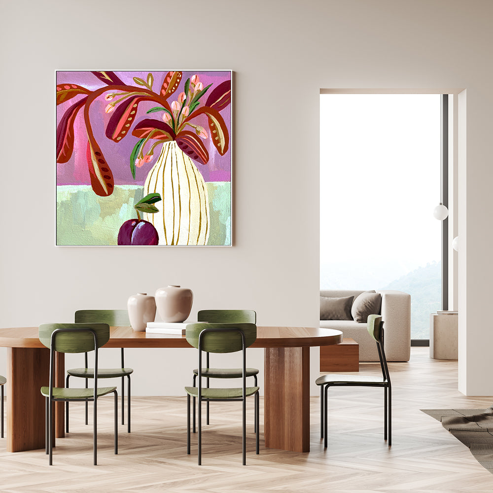 wall-art-print-canvas-poster-framed-Plum Still Life , By Kelly Angelovic-2