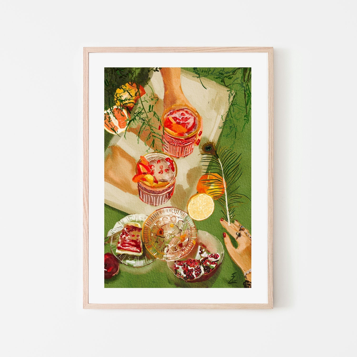 wall-art-print-canvas-poster-framed-Pomegrante Cocktails , By Ekaterina Zagorska-6