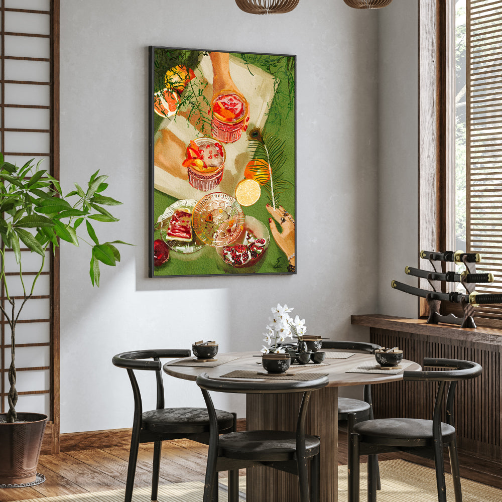 wall-art-print-canvas-poster-framed-Pomegrante Cocktails , By Ekaterina Zagorska-7