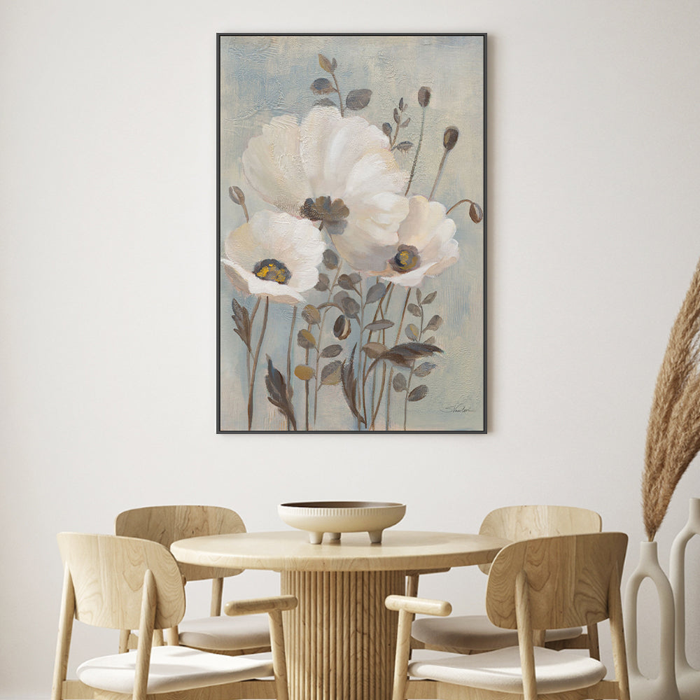 wall-art-print-canvas-poster-framed-Poppies in Blue, Style A , By Silvia Vassileva-2