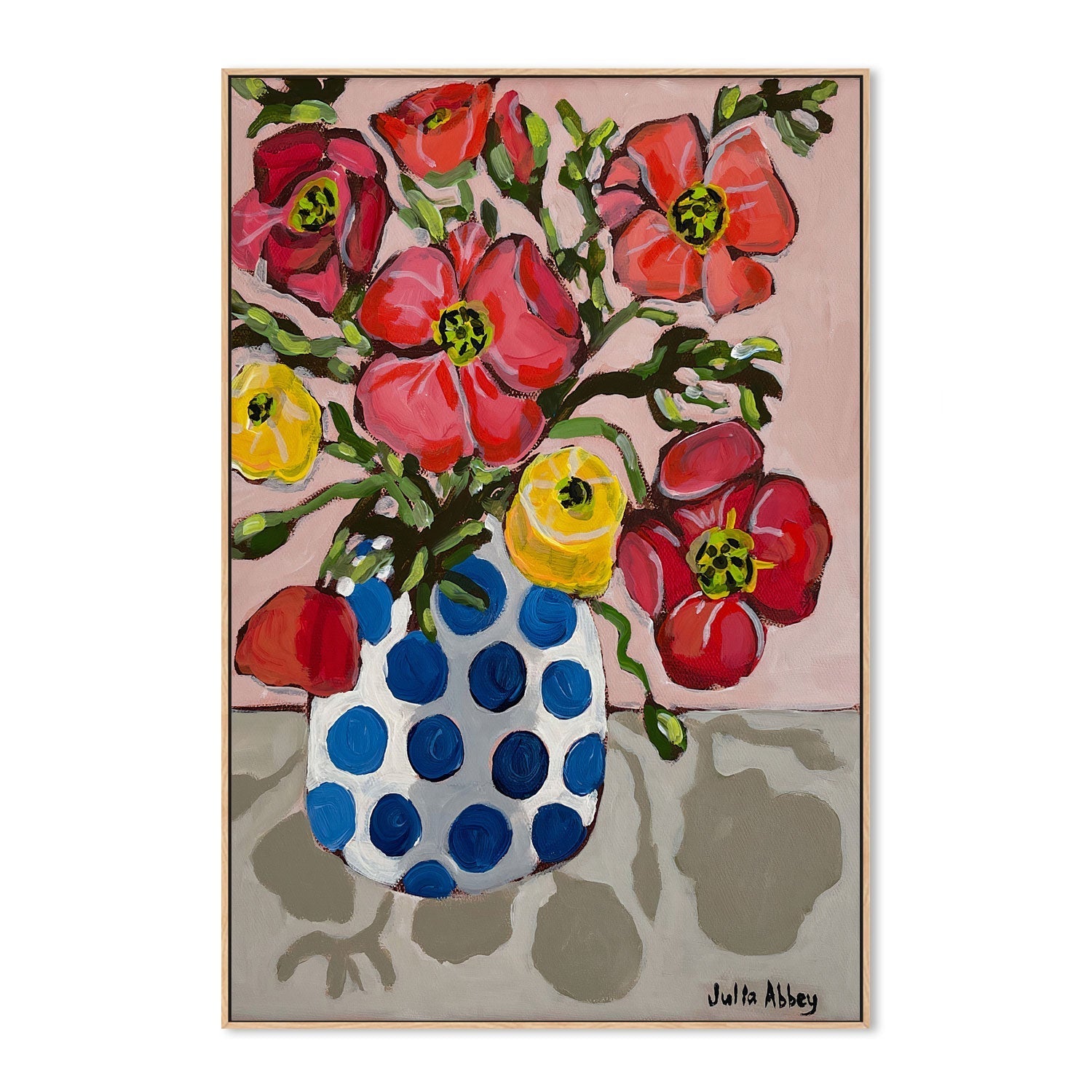 wall-art-print-canvas-poster-framed-Pretty Poppies , By Julia Abbey-4