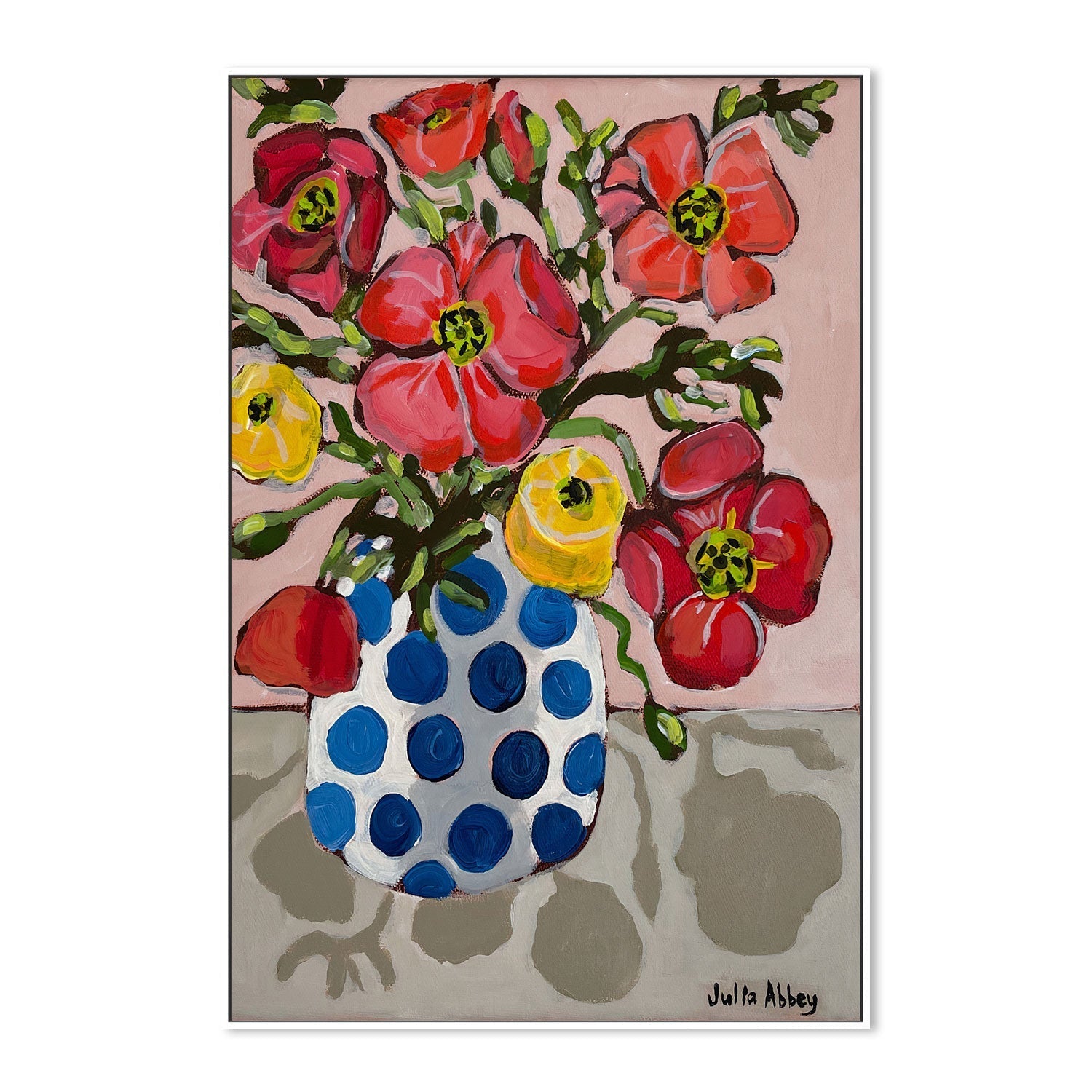 wall-art-print-canvas-poster-framed-Pretty Poppies , By Julia Abbey-5