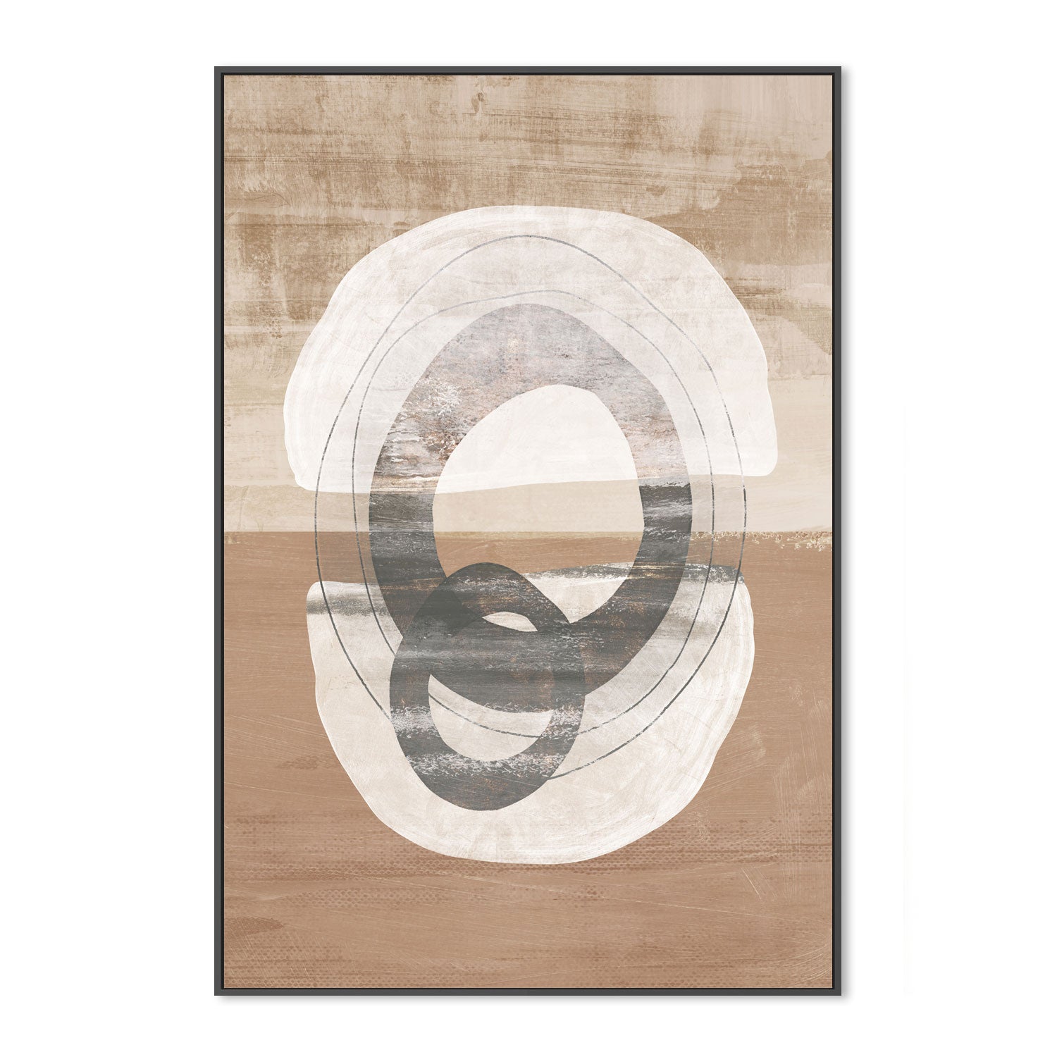 wall-art-print-canvas-poster-framed-Primitive Abstract, Style D , By Nina Blue-3