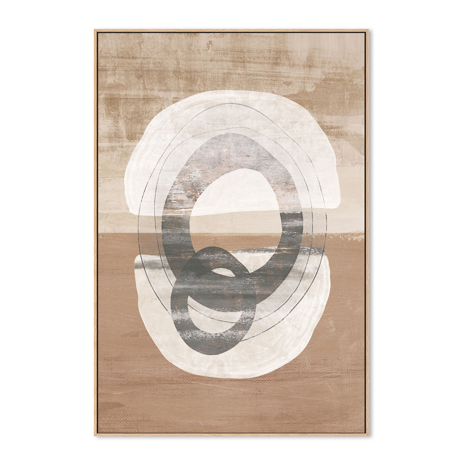 wall-art-print-canvas-poster-framed-Primitive Abstract, Style D , By Nina Blue-4