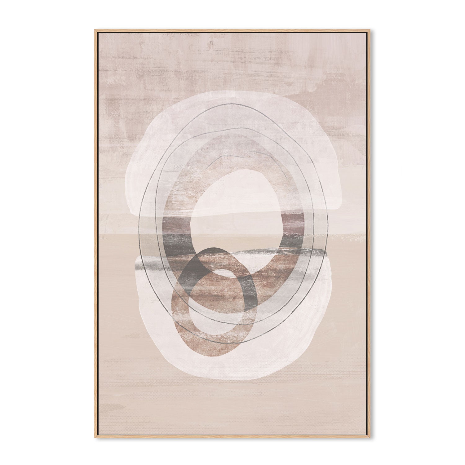 wall-art-print-canvas-poster-framed-Primitive Abstract, Style F , By Nina Blue-4