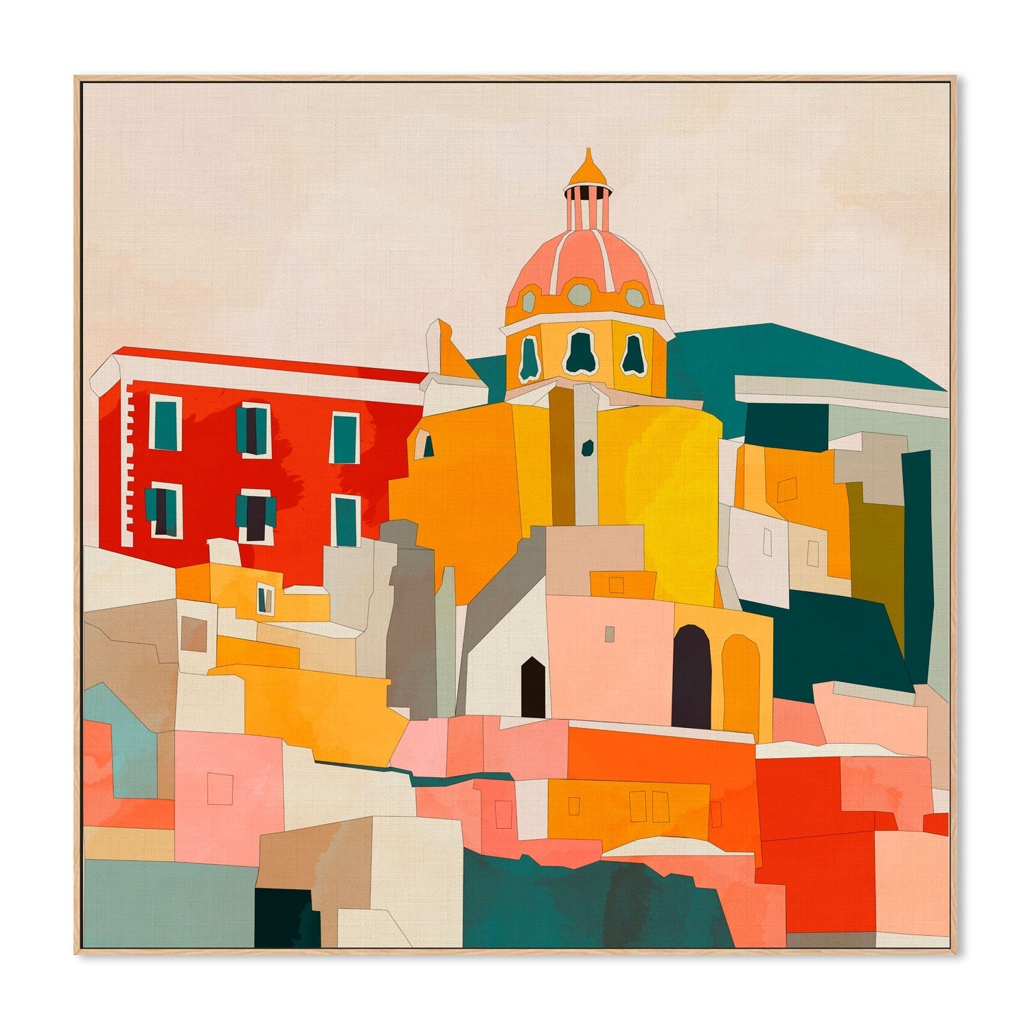 wall-art-print-canvas-poster-framed-Procida , By Ana Rut Bre-4