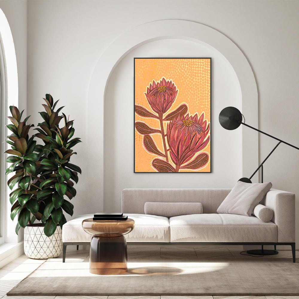 wall-art-print-canvas-poster-framed-Proteas , By Domica Hill-GIOIA-WALL-ART