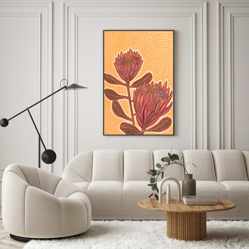 wall-art-print-canvas-poster-framed-Proteas , By Domica Hill-GIOIA-WALL-ART