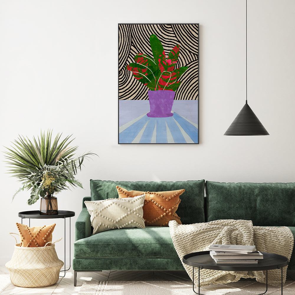 wall-art-print-canvas-poster-framed-Purple Vase , By Rogério Arruda-GIOIA-WALL-ART