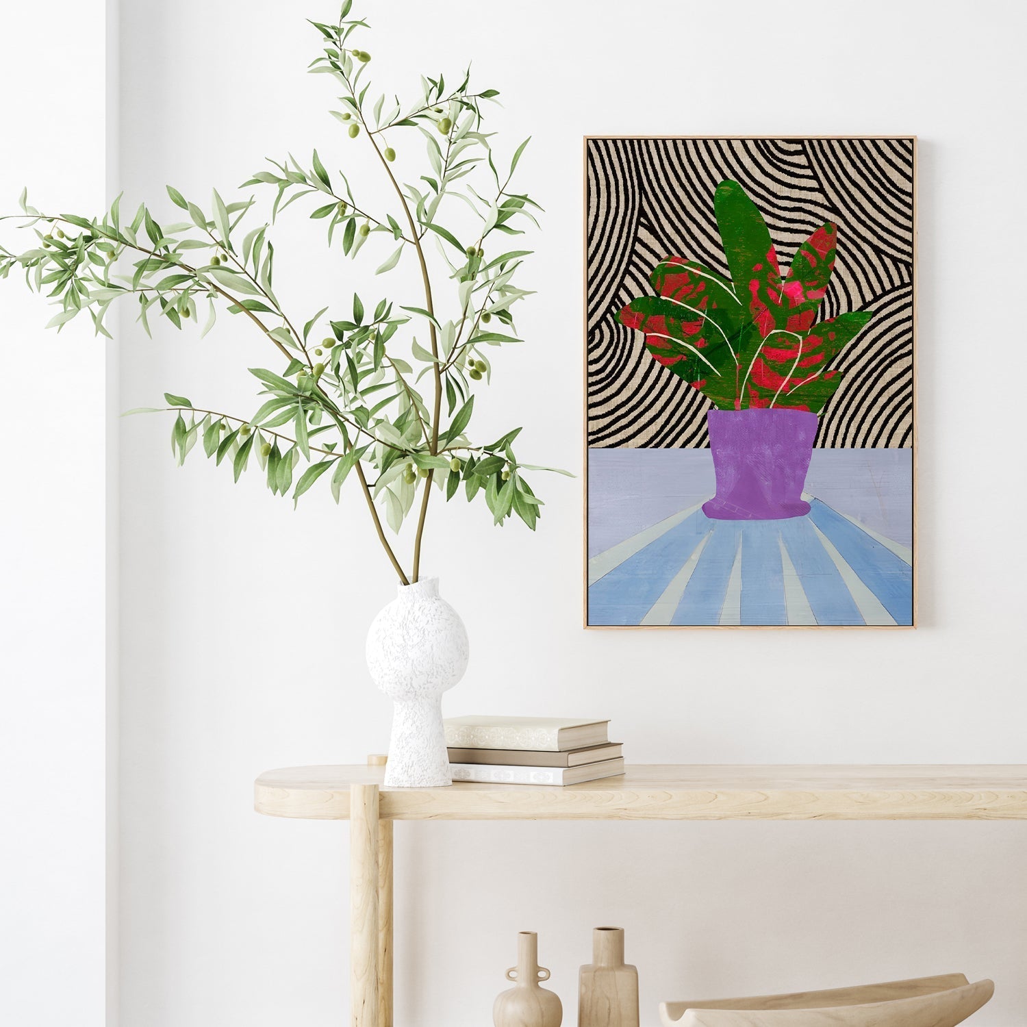 wall-art-print-canvas-poster-framed-Purple Vase , By Rogério Arruda-GIOIA-WALL-ART