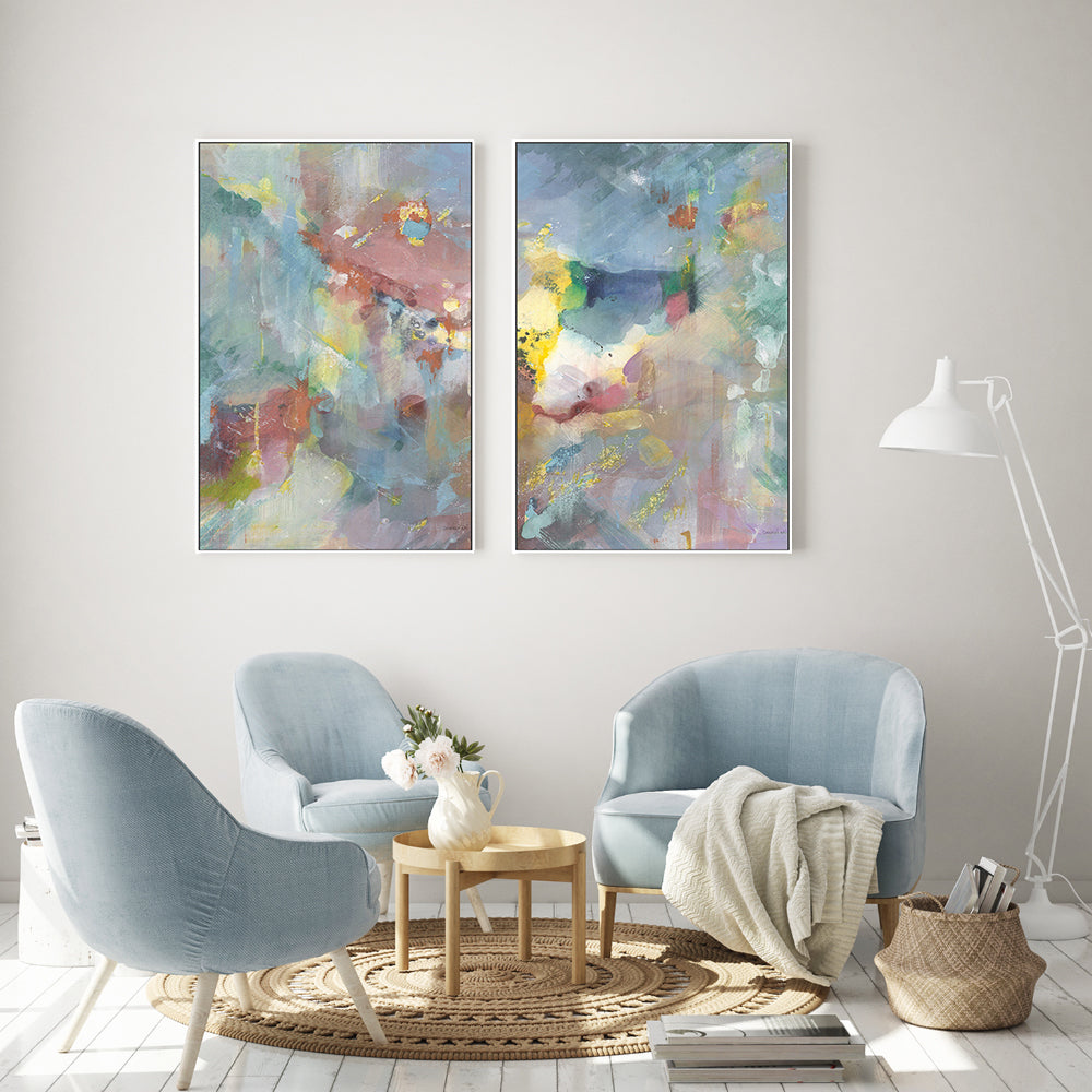 wall-art-print-canvas-poster-framed-Quasar Rose, Style A & B, Set Of 2 , By Danhui Nai-7